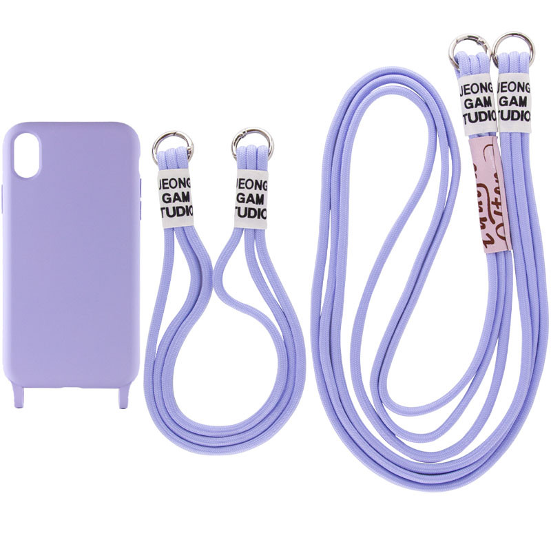 

Чехол TPU two straps California для Apple iPhone XR (6.1") Сиреневый (218994)