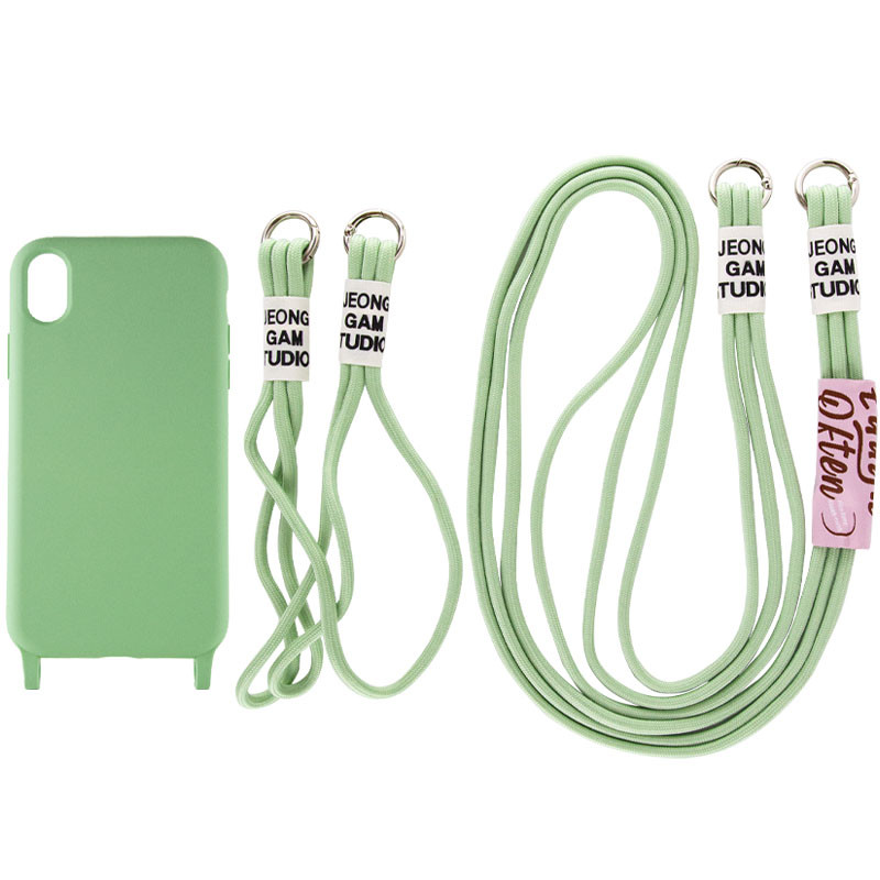 

Чехол TPU two straps California для Apple iPhone XR (6.1") Зеленый / Pistachio (218990)