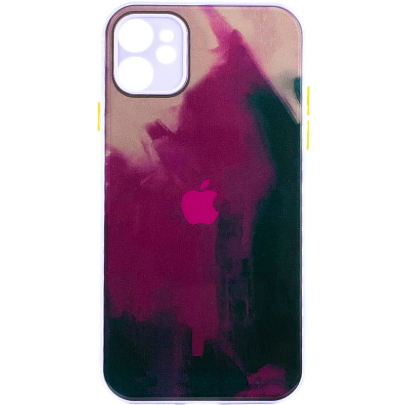 

Чехол TPU+Glass Impasto abstract для Apple iPhone 11 (6.1") Pink green (210855)