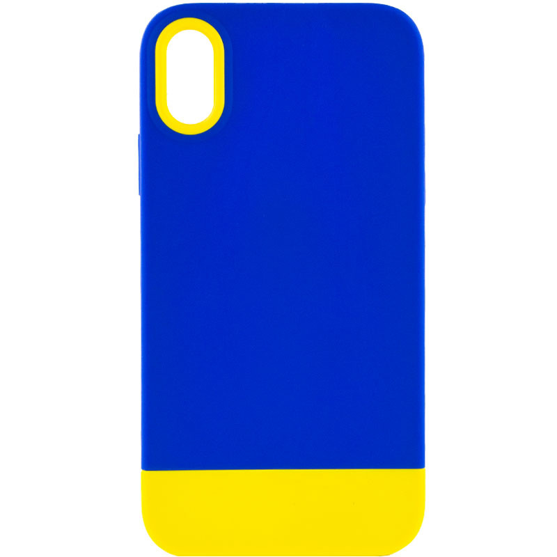 

Чохол TPU+PC Bichromatic для Apple iPhone X (5.8") (Navy Blue / Yellow)