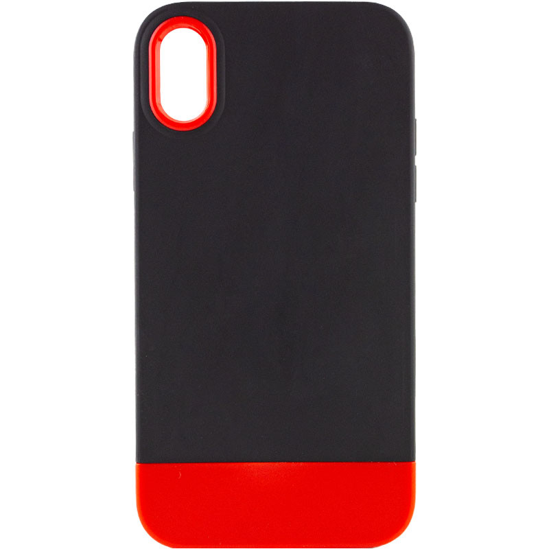 

Чехол TPU+PC Bichromatic для Apple iPhone XR (6.1") Black / Red (214072)