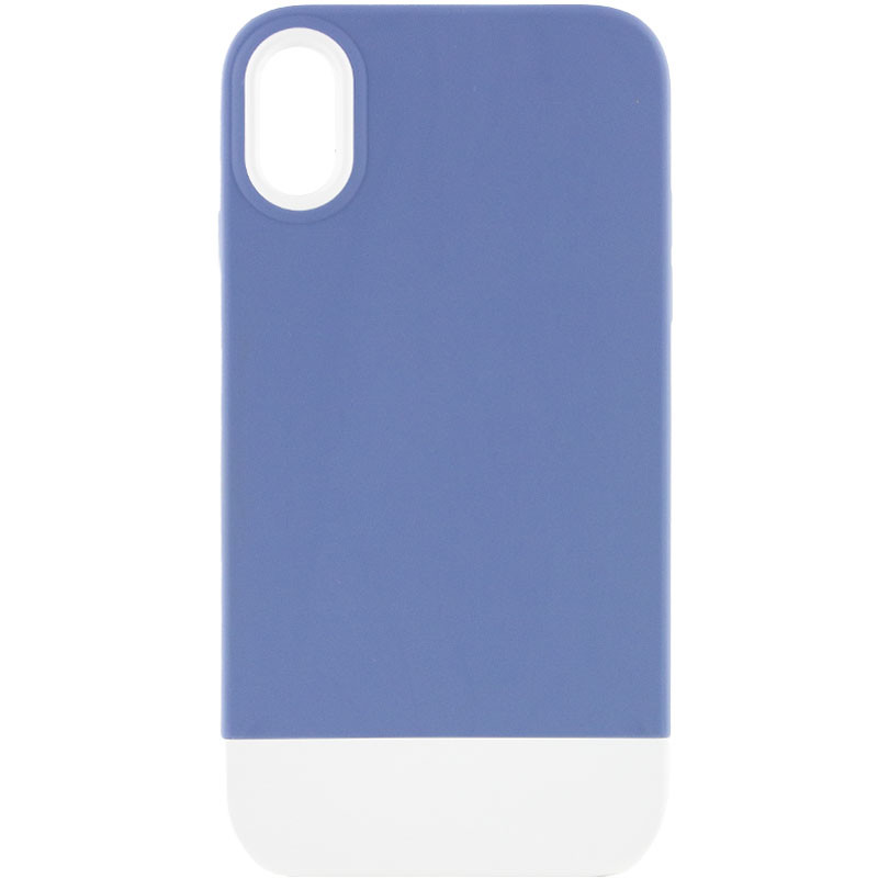 

Чехол TPU+PC Bichromatic для Apple iPhone XR (6.1") Blue / White (214074)