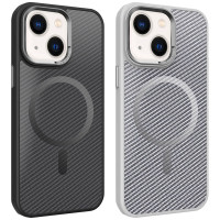Чехол TPU+PC Carbon Mirage with MagSafe для Apple iPhone 13 / 14 (6.1")