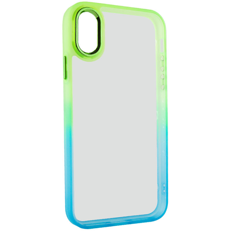 

Чохол TPU+PC Fresh sip series для Apple iPhone 11 (6.1") (Бірюзовий / лимонний)
