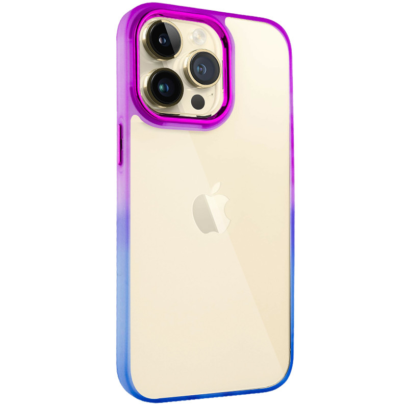 

Чехол TPU+PC Fresh sip series для Apple iPhone 14 Pro (6.1") Синий / Фиолетовый (217682)