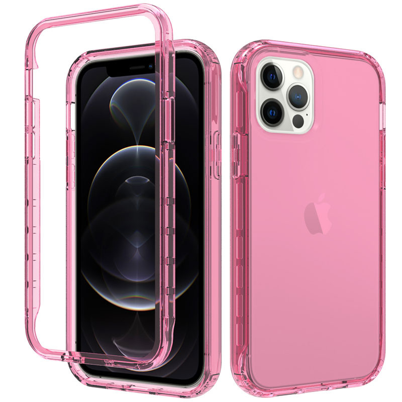 

Чохол TPU + PC Full Body з захистом 360 для Apple iPhone 12 Pro Max (Рожевий)