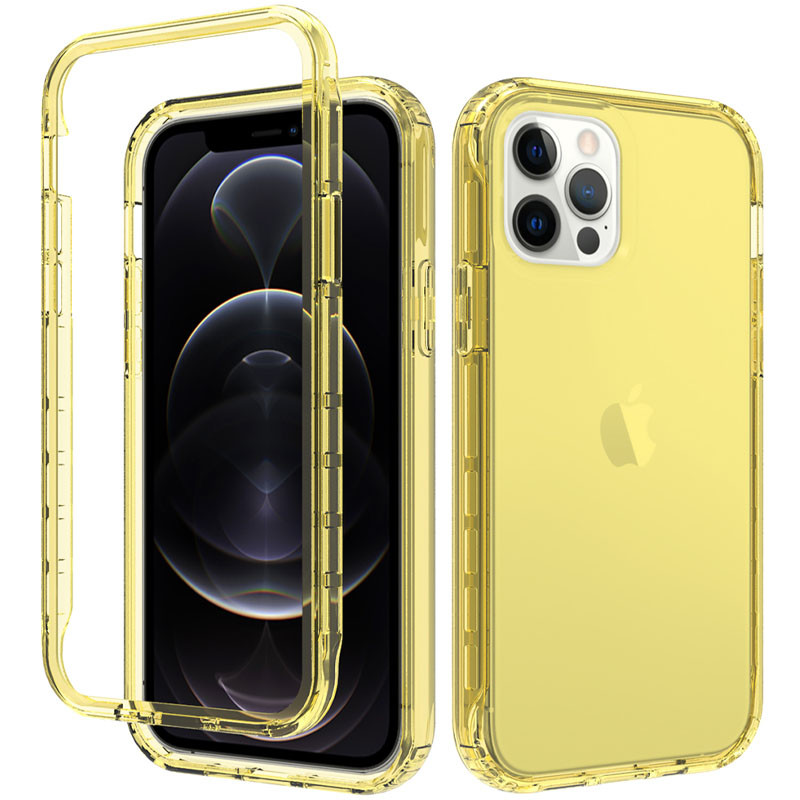 

Чохол TPU + PC Full Body з захистом 360 для Apple iPhone 12 Pro Max (Жовтий)