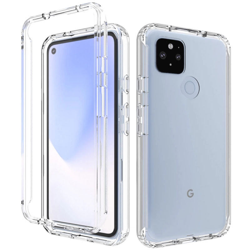

Чехол TPU+PC Full Body с защитой 360 для Google Pixel 5 Прозрачный (147836)
