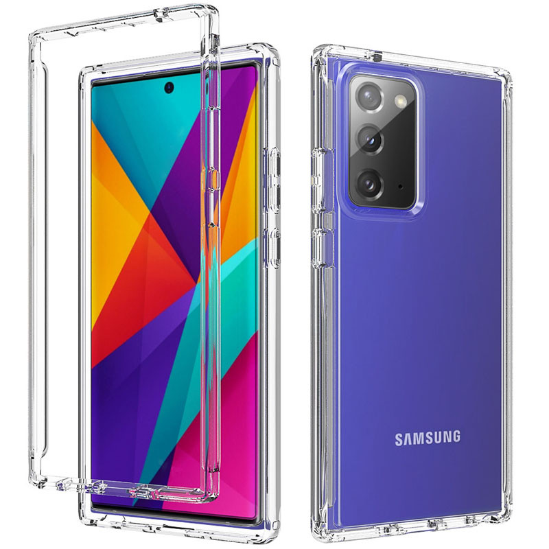 

Чохол TPU + PC Full Body з захистом 360 для Samsung Galaxy Note 20 (Прозорий)