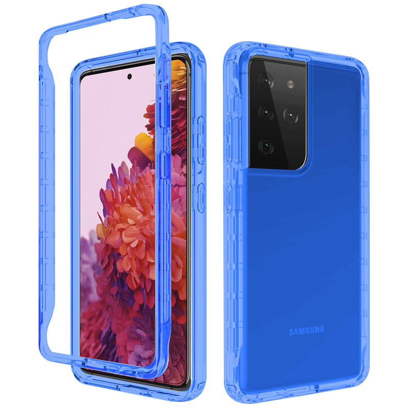 

Чехол TPU+PC Full Body с защитой 360 для Samsung Galaxy S21 Ultra Синий (181762)