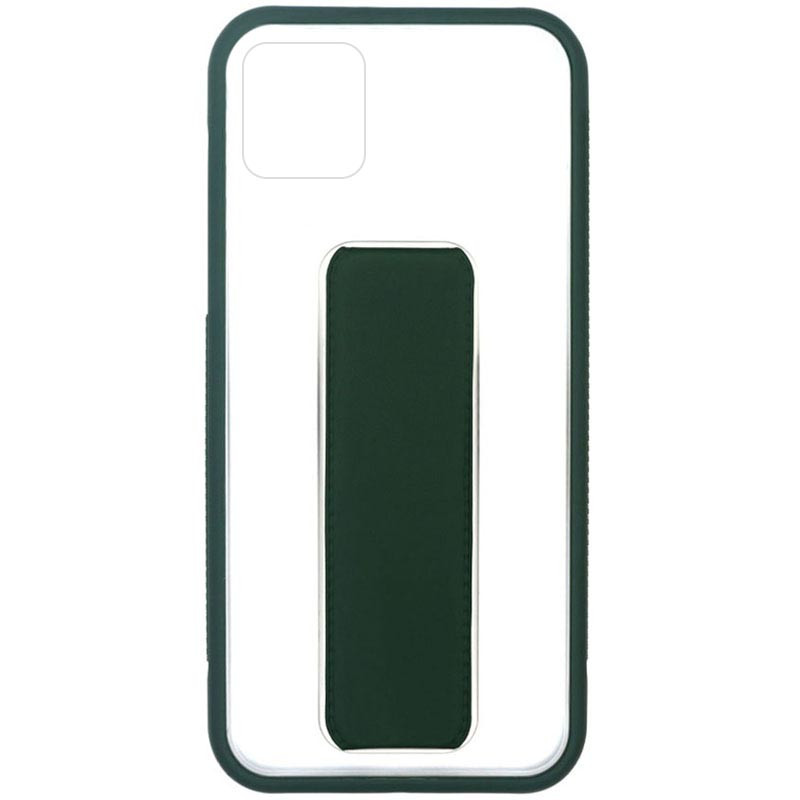 

Чохол TPU+PC Hand holder для Apple iPhone 11 (6.1") (Dark green)