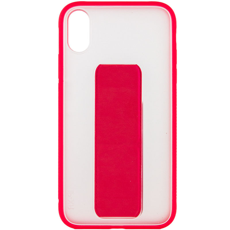 

Чехол TPU+PC Hand holder для Apple iPhone X / XS (5.8") Малиновый (156687)