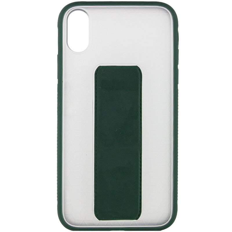 

Чехол TPU+PC Hand holder для Apple iPhone X / XS (5.8") Dark green (156688)