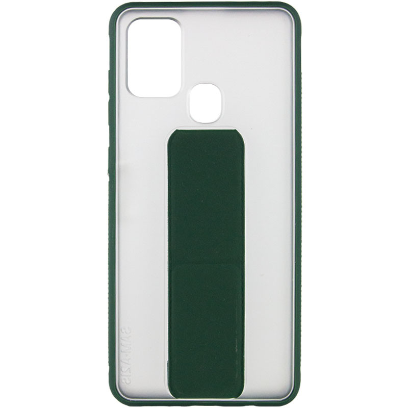 

Чохол TPU+PC Hand holder для Samsung Galaxy A21s (Dark green)