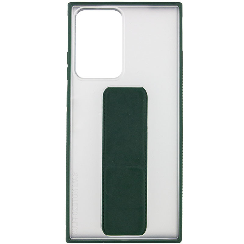 

Чохол TPU+PC Hand holder для Samsung Galaxy Note 20 Ultra (Dark green)
