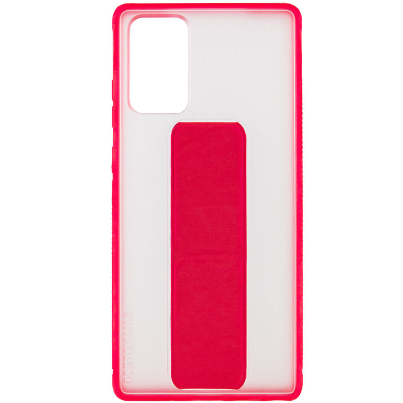 

Чехол TPU+PC Hand holder для Samsung Galaxy Note 20 Малиновый (156715)