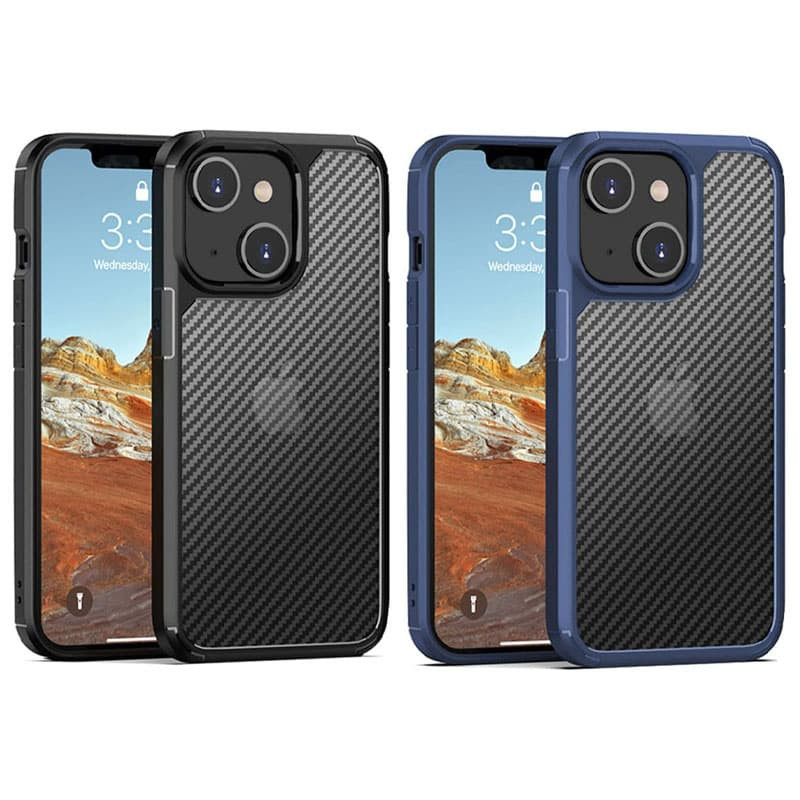

Чохол TPU+PC Matte Carbon для Apple iPhone 13 (6.1")