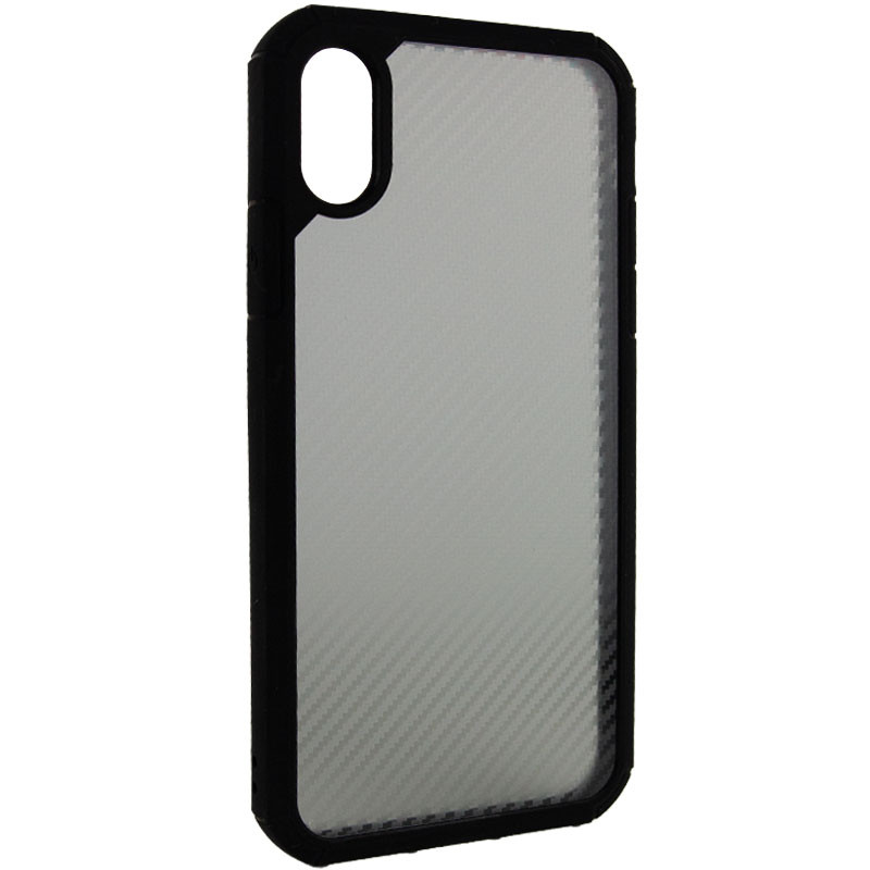 

Чехол TPU+PC Matte Carbon для Apple iPhone XR (6.1") Черный (203040)