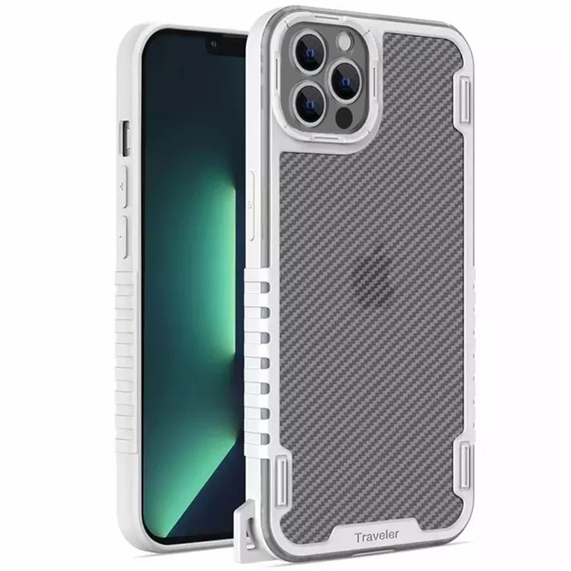 

Чехол TPU+PC TRAVEL Carbon для Apple iPhone 13 Pro Max (6.7") Белый (208267)