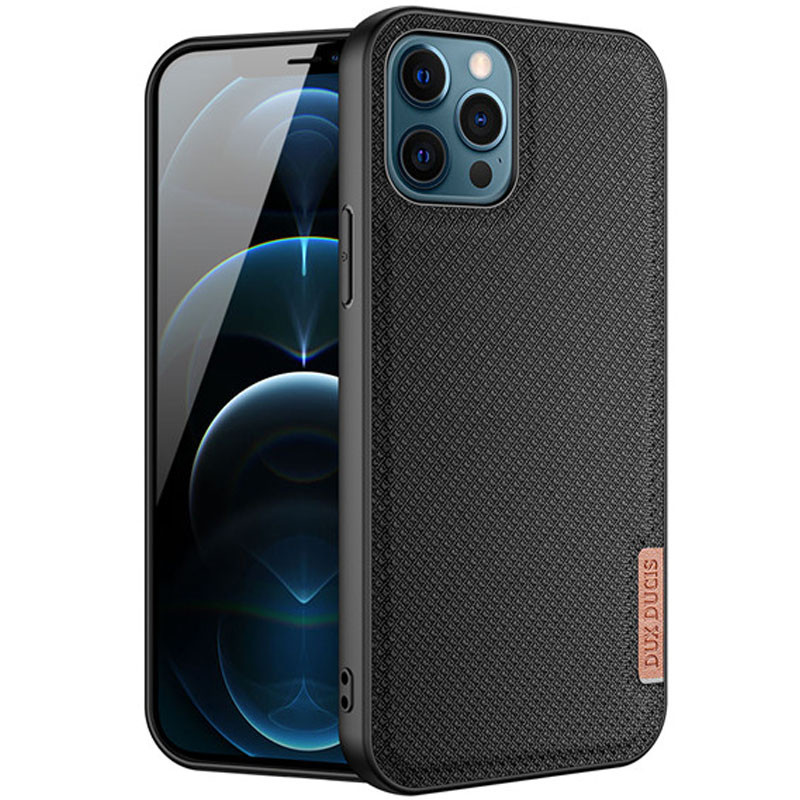 

Чохол TPU+Textile Dux Ducis Fino для Apple iPhone 12 Pro Max (Чорний)
