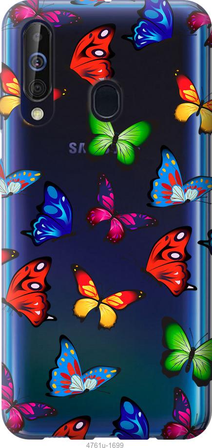 

Чехол на Samsung Galaxy A60 2019 A606F Красочные мотыльки