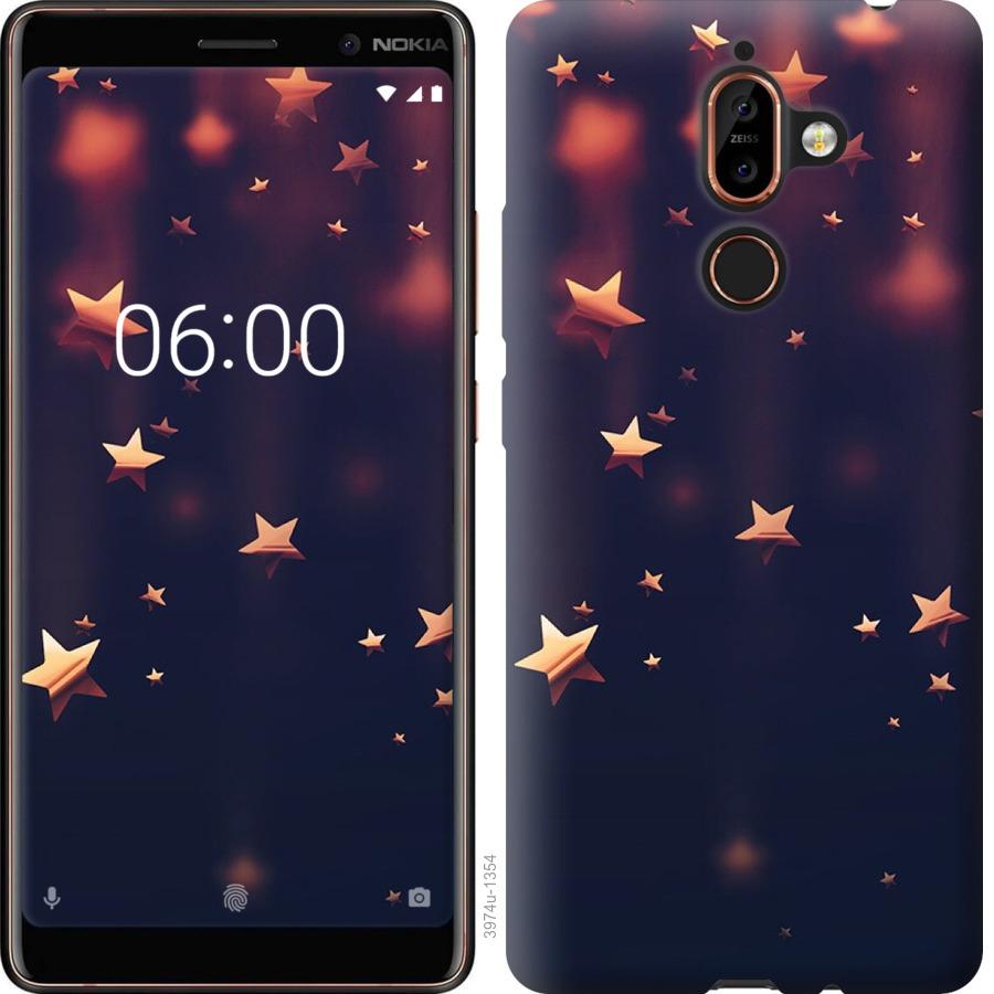 

Чехол на Nokia 7 Plus Падающие звезды