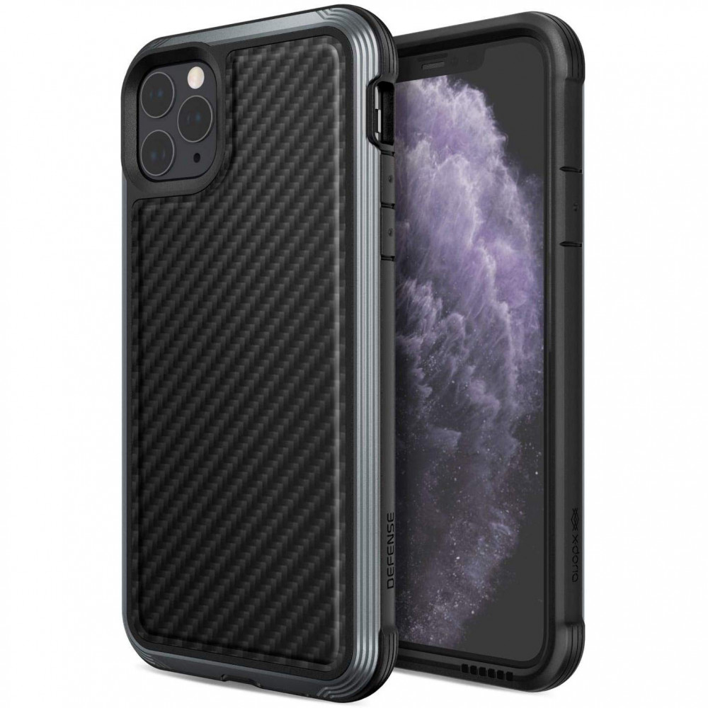 

Чохол Defense Lux Series (TPU+Metal+Carbon) для Apple iPhone 11 Pro (5.8") (Чорний)