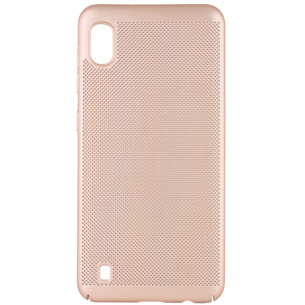 

Ультратонкий дышащий чехол Grid case для Samsung Galaxy A10 (A105F) Золотой (103117)