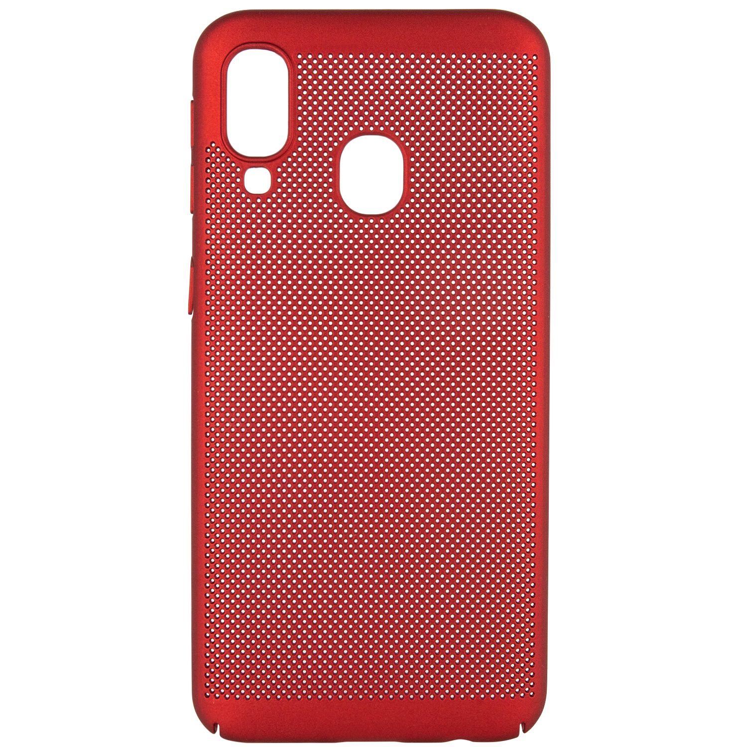 

Ультратонкий дышащий чехол Grid case для Samsung Galaxy A40 (A405F) Красный (103124)