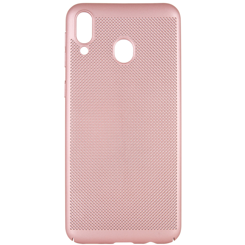 

Ультратонкий дышащий чехол Grid case для Samsung Galaxy M20 Розовый (103153)