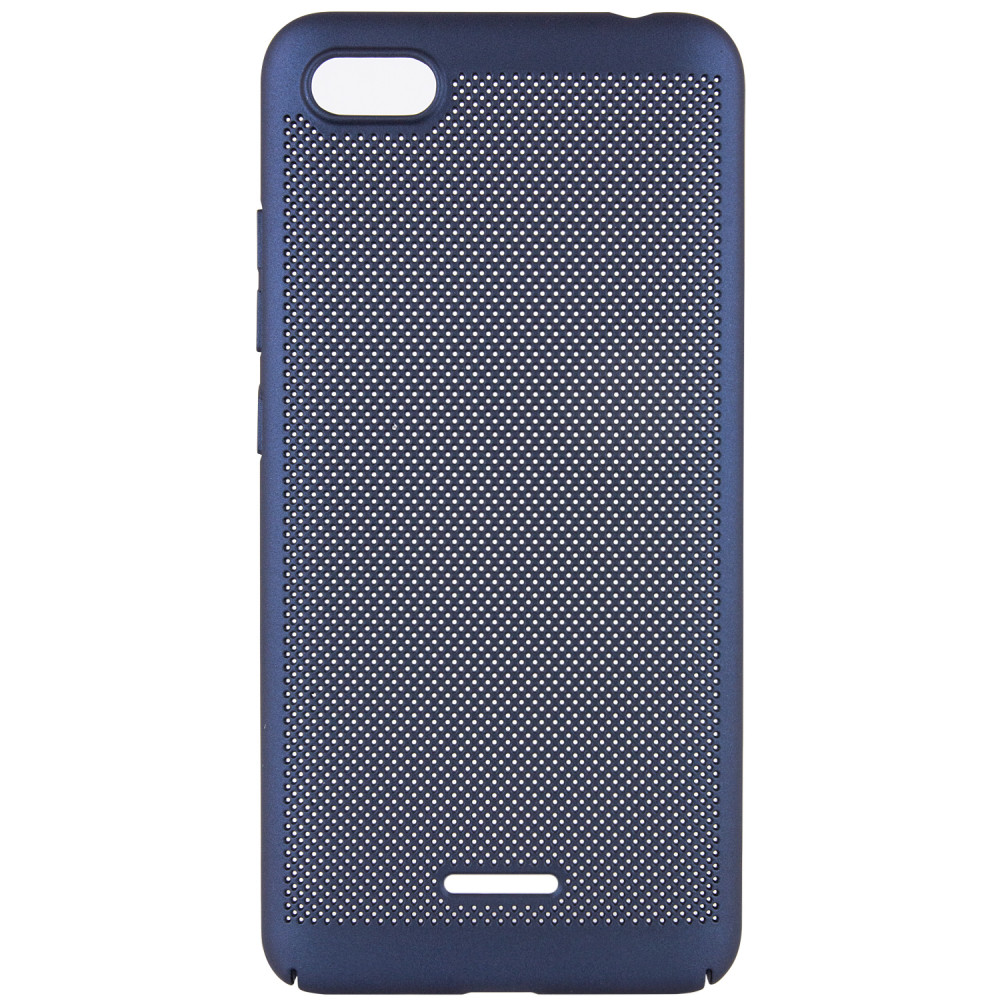 

Ультратонкий дышащий чехол Grid case для Xiaomi Redmi 6A Темно-синий (103181)