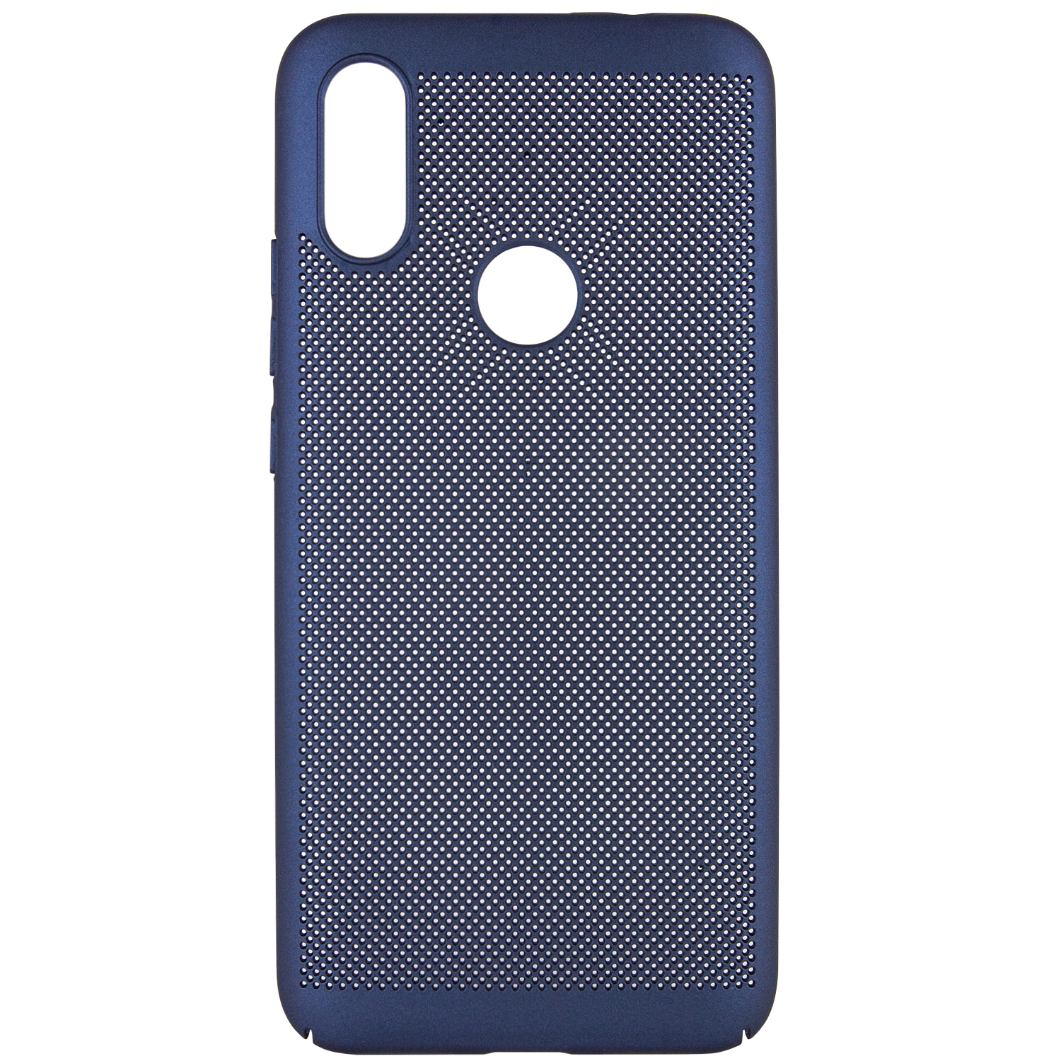 

Ультратонкий дышащий чехол Grid case для Xiaomi Redmi 7 Темно-синий (103187)