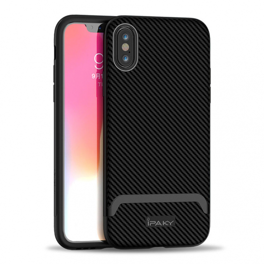 

Чехол iPaky TPU+PC для Apple iPhone XS Max (6.5") Черный / Серый (88983)
