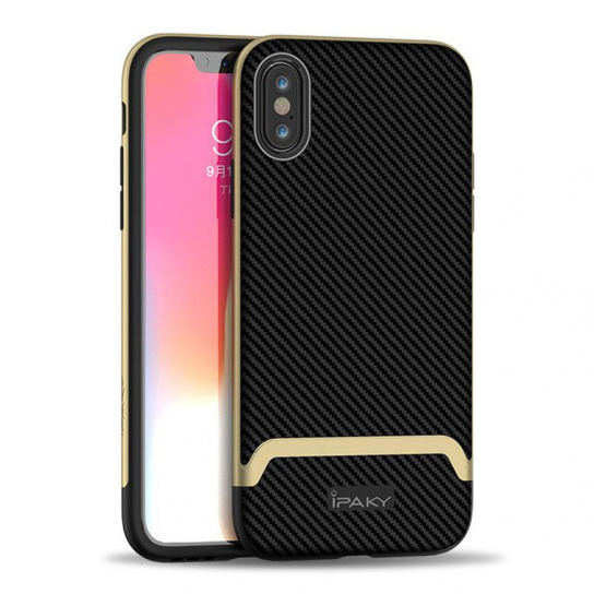 

Чехол iPaky TPU+PC для Apple iPhone XS Max (6.5") Черный / Золотой (88984)