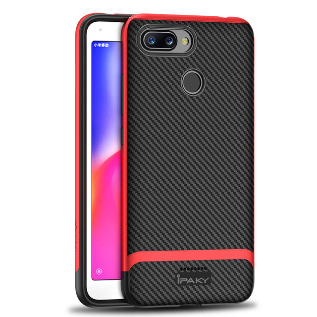 

Чехол iPaky TPU+PC для Xiaomi Redmi 6 Черный / Красный (84600)