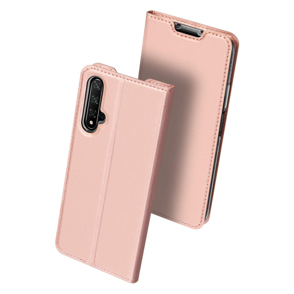 

Чехол-книжка Dux Ducis с карманом для визиток для Huawei Honor 20 / Nova 5T Rose Gold (118468)