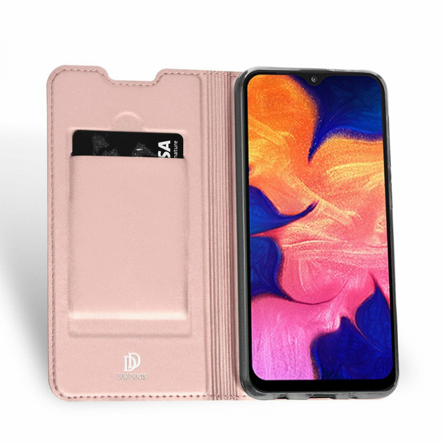 

Чехол-книжка Dux Ducis с карманом для визиток для Samsung Galaxy A10 (A105F) Rose Gold (105435)