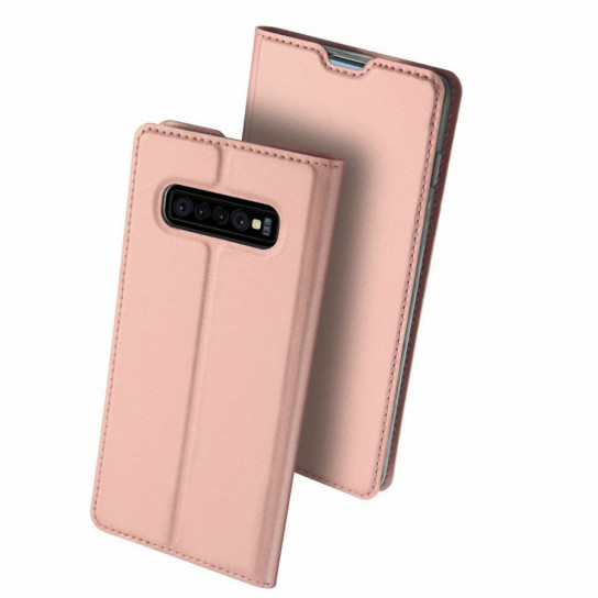 

Чехол-книжка Dux Ducis с карманом для визиток для Samsung Galaxy S10+ Rose Gold (99546)