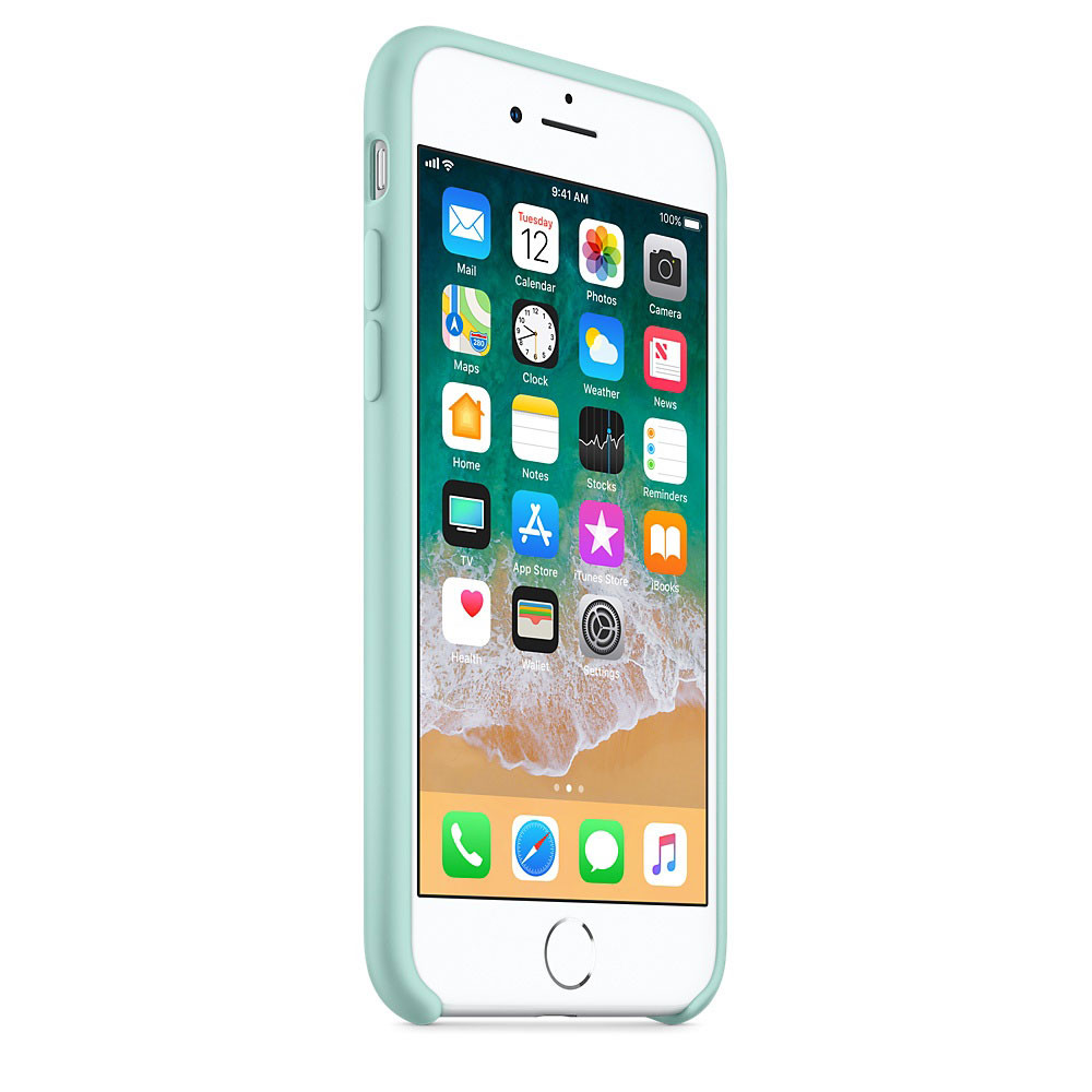 

Чехол Silicone Case (AA) для Apple iPhone 7 / 8 (4.7") Голубой / Marine Green (114884)