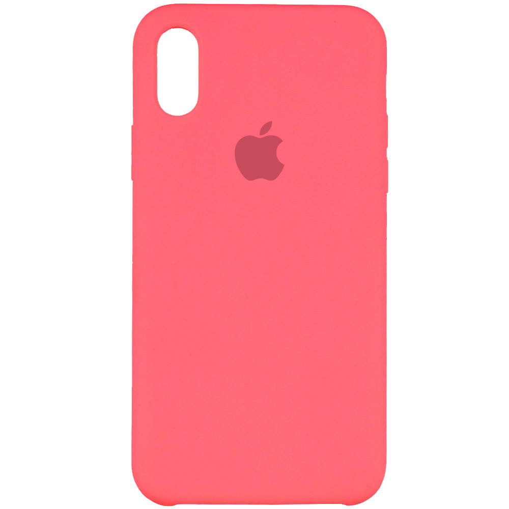 

Чехол Silicone Case (AA) для Apple iPhone X (5.8") Розовый / Hot Pink (110223)