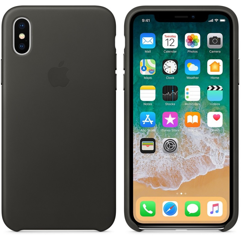 

Чехол Silicone Case (AA) для Apple iPhone X (5.8") Серый / Dark Grey (101224)