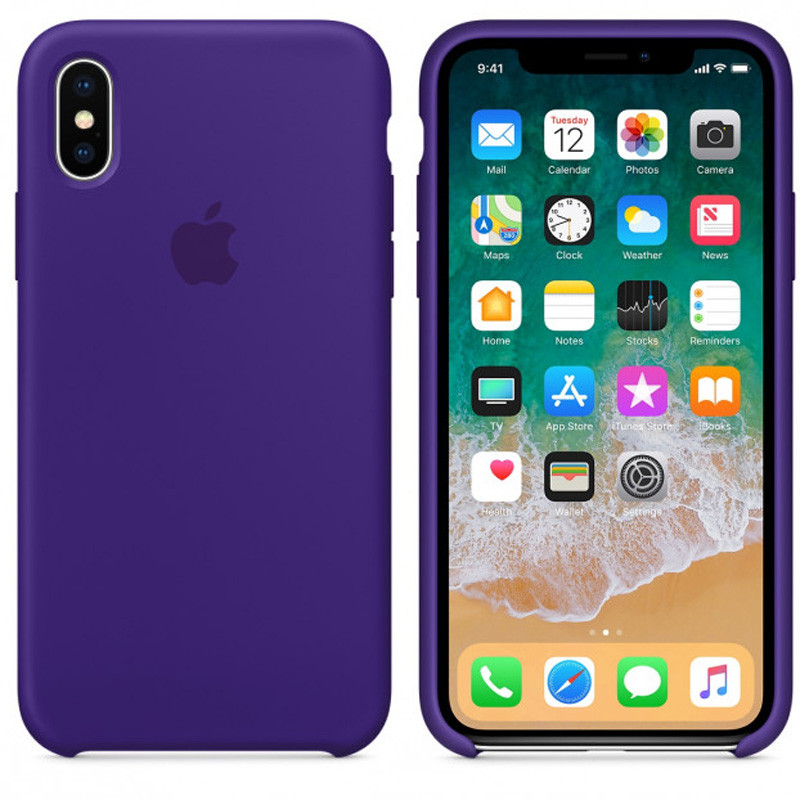 

Чехол Silicone Case (AA) для Apple iPhone X (5.8") Фиолетовый / Ultra Violet (101233)