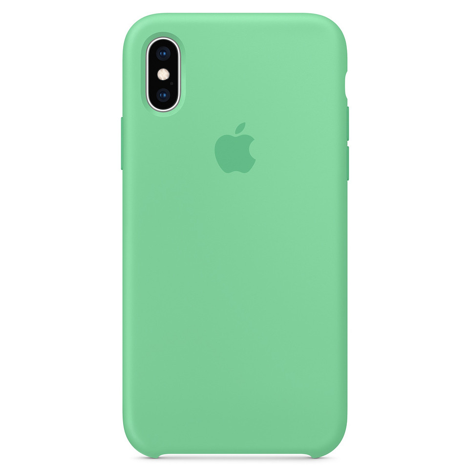 

Чохол Silicone Case (AA) для Apple iPhone XS Max (6.5") (Зелений / Spearmint)