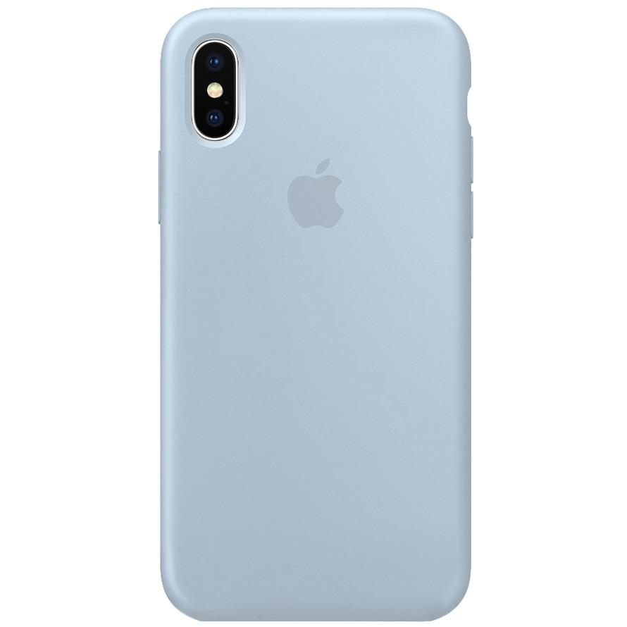 

Чехол Silicone Case Full Protective (AA) для Apple iPhone X (5.8") / XS (5.8") Голубой / Mist blue (111202)