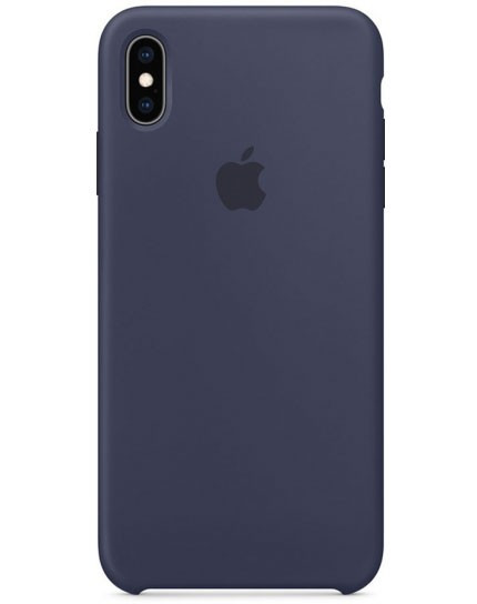 

Чехол Silicone case (AAA) для Apple iPhone X (5.8") Синий / Midnight blue (101004)