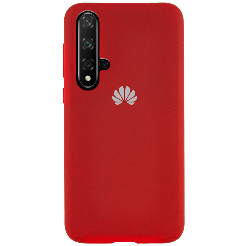 

Чехол Silicone Cover Full Protective (AA) для Huawei Nova 5T Красный / Dark Red (114485)