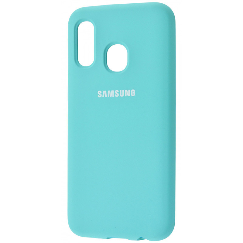 

Чехол Silicone Cover Full Protective (AA) для Samsung Galaxy A20 / A30 Бирюзовый / Ice Blue (104245)