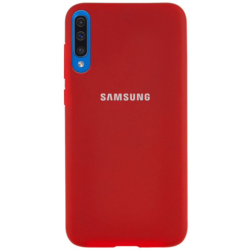 

Чехол Silicone Cover Full Protective (AA) для Samsung Galaxy A50 (A505F) / A50s / A30s Красный / Dark Red (114579)