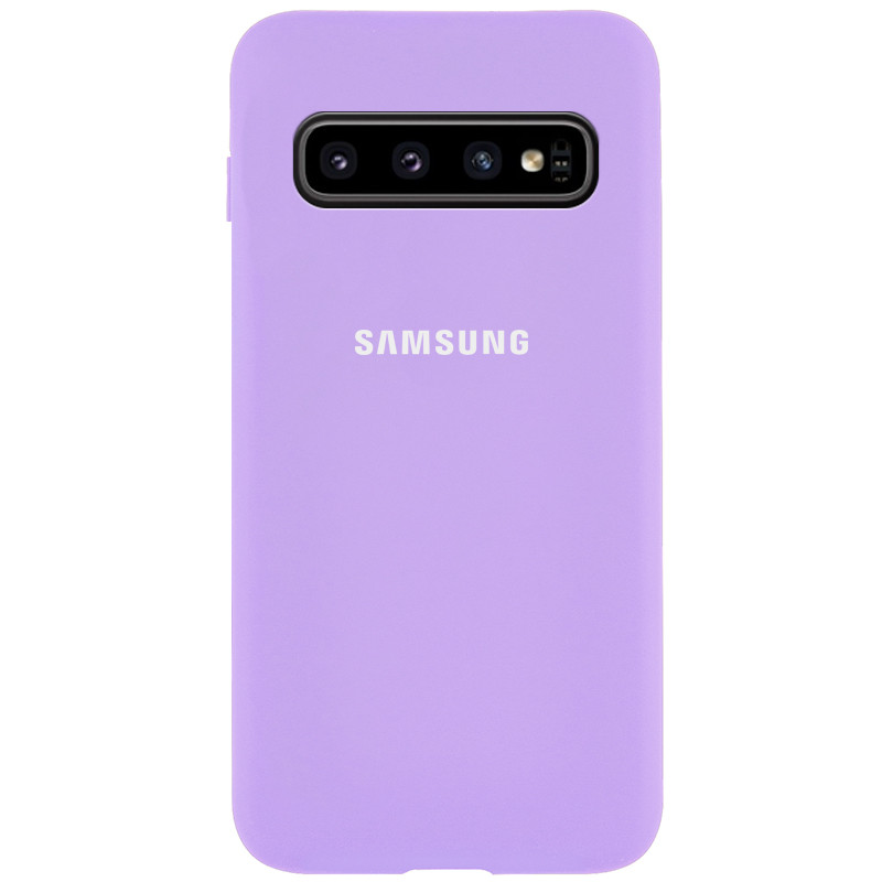 

Чохол Silicone Cover Full Protective (AA) для Samsung Galaxy S10+ (Бузковий / Dasheen)