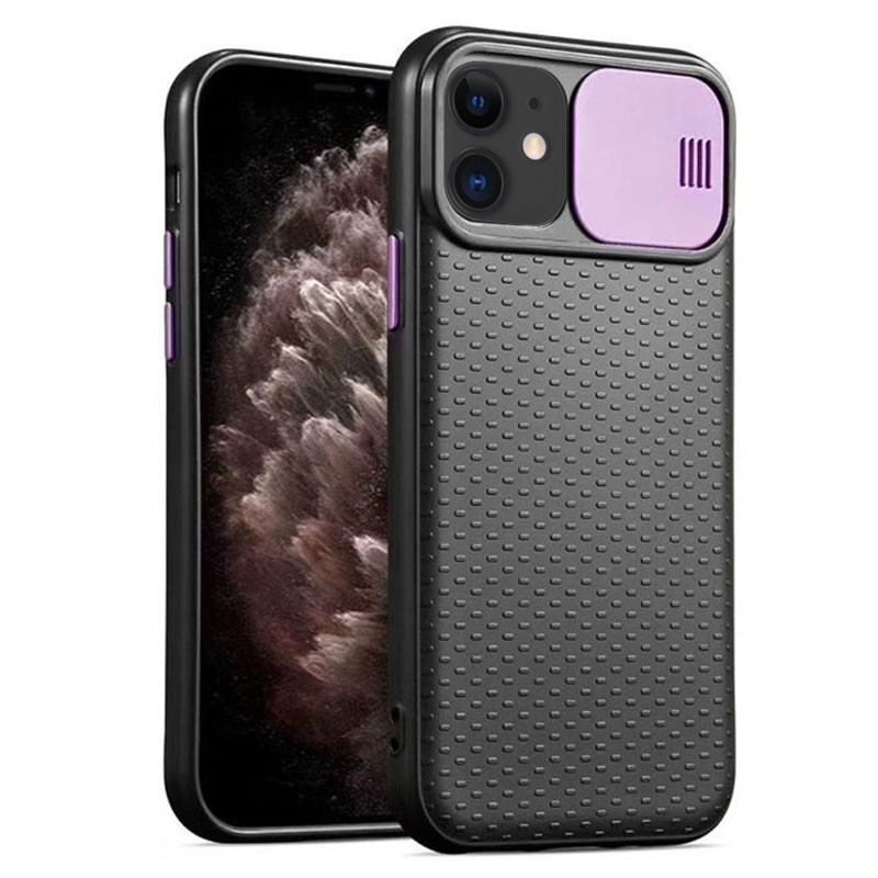 

Чехол Camshield Black TPU со шторкой защищающей камеру для Apple iPhone 11 (6.1") Черный / Сиреневый (134110)